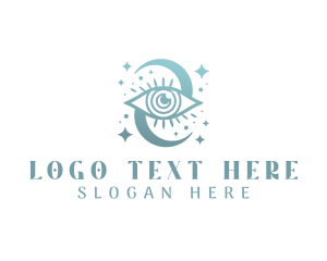 Boho Mystical Eye logo design