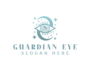 Boho Mystical Eye logo design