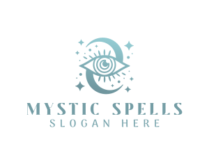 Boho Mystical Eye logo design