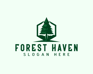 Pine Tree Forest logo design