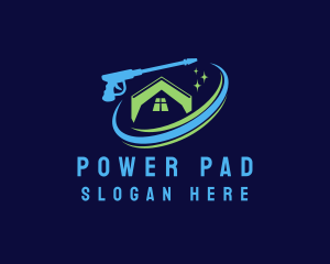 Power Cleaning Washer logo design