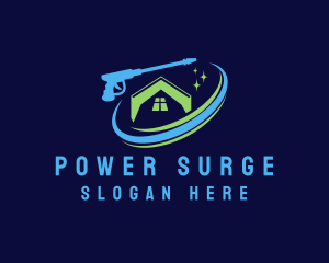 Power Cleaning Washer logo design