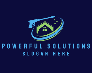 Power Cleaning Washer logo design