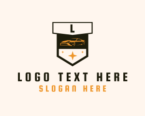 Race Car Shield logo design