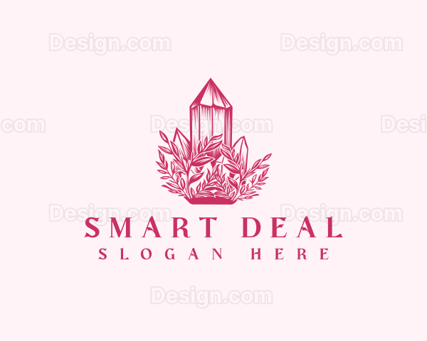 Floral Crystal Gem Logo