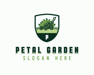 Lawn Mower Gardener logo design