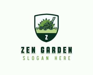 Lawn Mower Gardener logo design