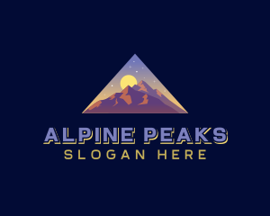 Triangle Mountain Peak logo design