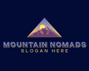 Triangle Mountain Peak logo design