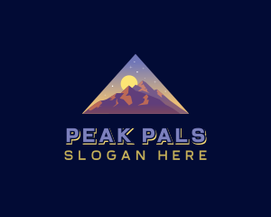 Triangle Mountain Peak logo design