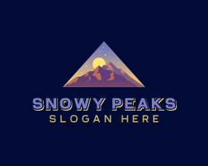 Triangle Mountain Peak logo design