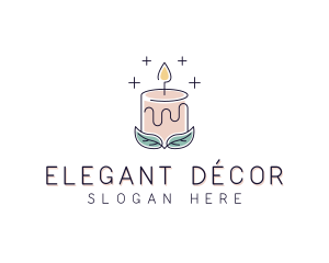 Candle Decoration logo design