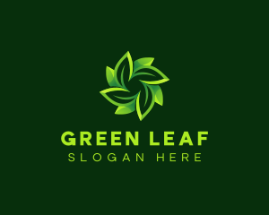 Leaf Flower Plant logo design