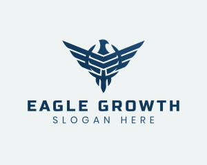 Military Eagle Wings logo design