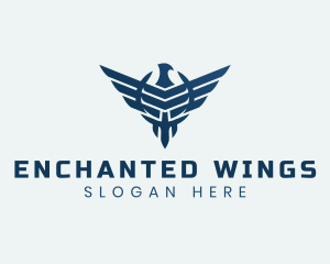 Military Eagle Wings logo design