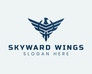 Military Eagle Wings logo design