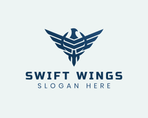 Military Eagle Wings logo design