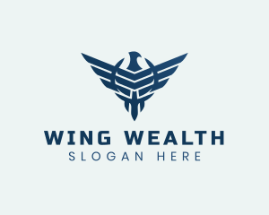 Military Eagle Wings logo design