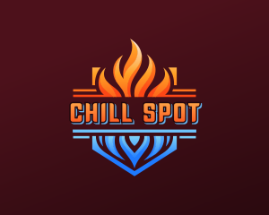 Fire Ice Cooling logo design