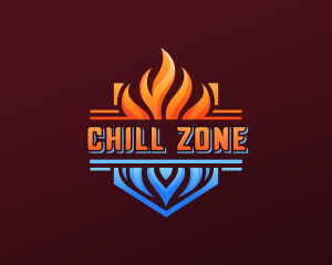 Fire Ice Cooling logo design