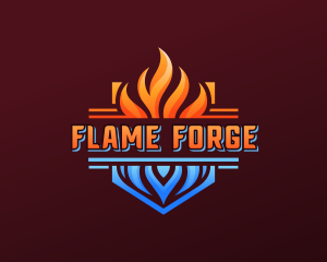 Fire Ice Cooling logo design