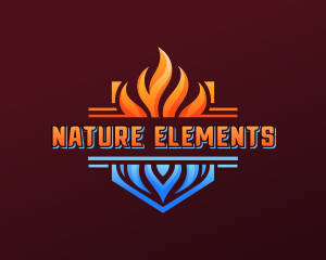 Fire Ice Cooling logo design