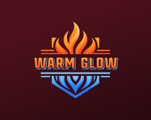 Fire Ice Cooling logo design