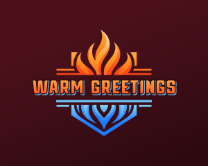 Fire Ice Cooling logo design