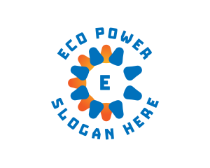 Renewable Solar Energy Power  logo design