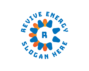 Renewable Solar Energy Power  logo design