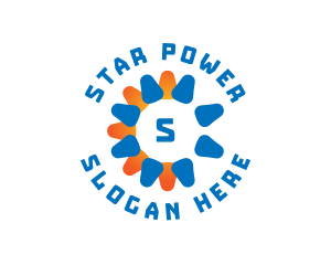 Renewable Solar Energy Power  logo design