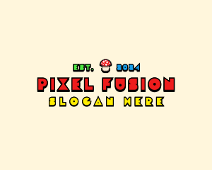 Arcade Pixel Gaming logo design