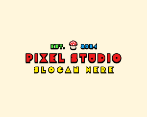 Arcade Pixel Gaming logo design