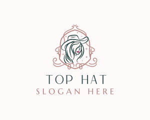 Western Fashion Cowgirl  logo design