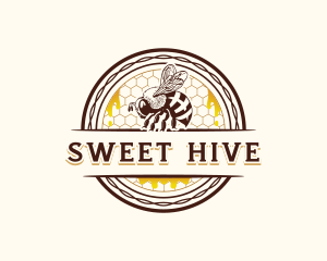 Bee Hive Honey logo design