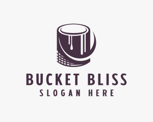 Bucket Paint Drip Handyman logo design