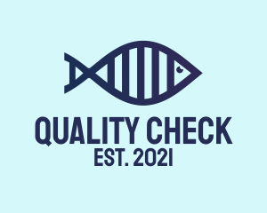 DNA Fish Outline  logo design