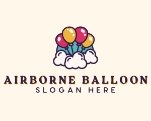 Clouds Party Balloon logo