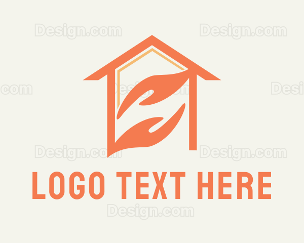 Real Estate Agent Hand Logo