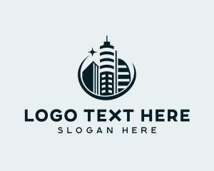 Real Estate Tower Building logo design