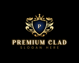 Premium Crown Crest logo design