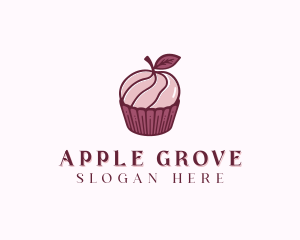 Apple Cupcake Bakery logo design