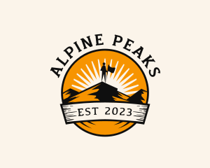 Peak Mountain Expedition logo design