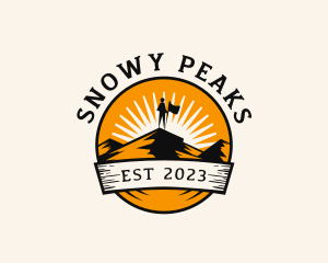 Peak Mountain Expedition logo design