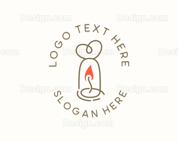 Lovely Candle Decoration Logo