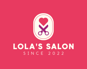 Fashion Design Salon Love logo design