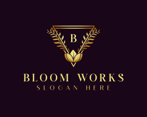 Elegant Bloom Flower logo design