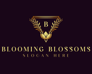 Elegant Bloom Flower logo design