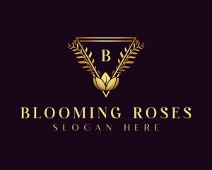 Elegant Bloom Flower logo design