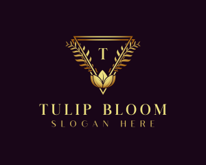 Elegant Bloom Flower logo design